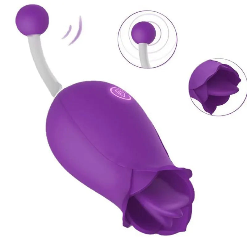 Dual Motor Rose Clitoral Vibrator