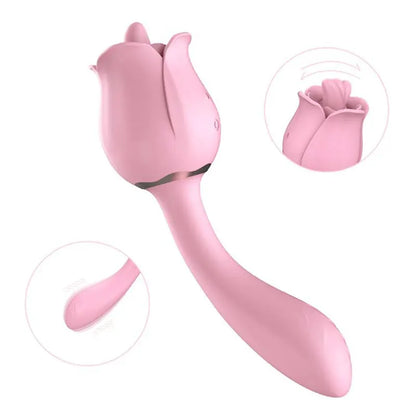 Rose 2-in-1 Vibrator for Women