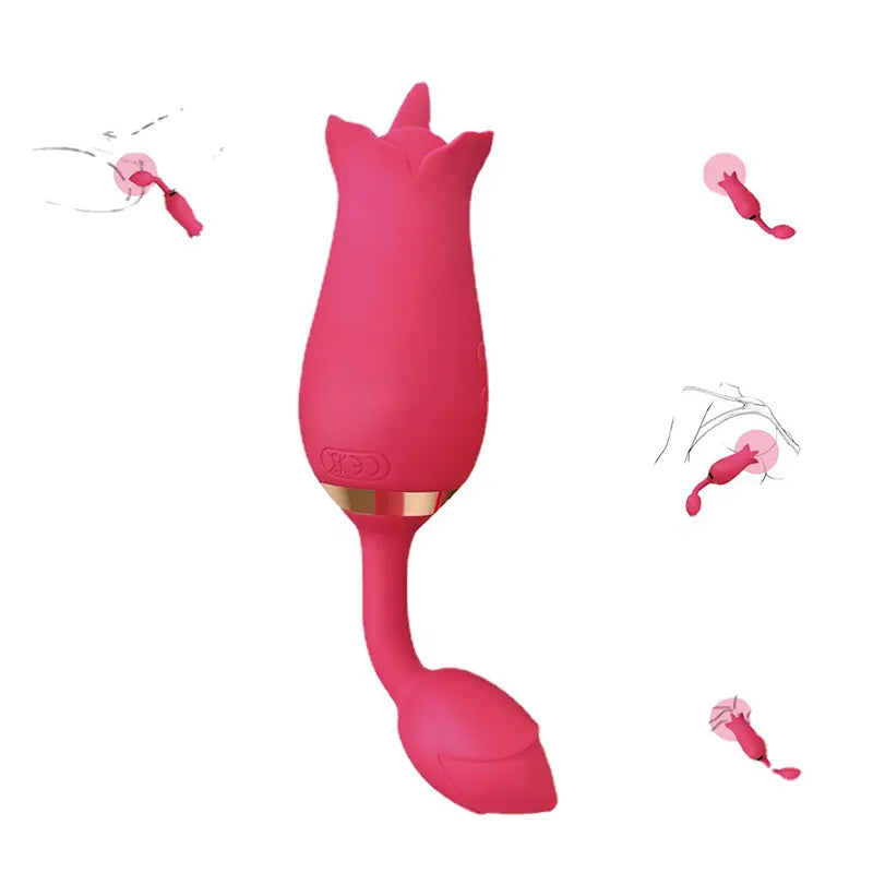 Vibrating Rose Egg Pleasure Toy