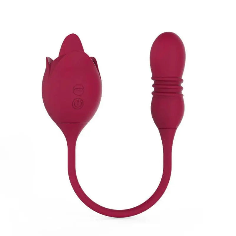 Rose Vibrator with Telescopic Modes