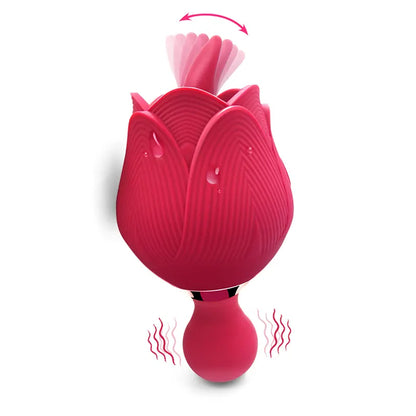 Dual Mode Rose Tongue Vibrator 