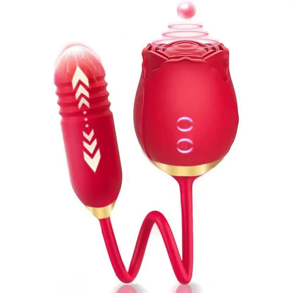 Rose 3-in-1 Vibrator &amp; Stimulator