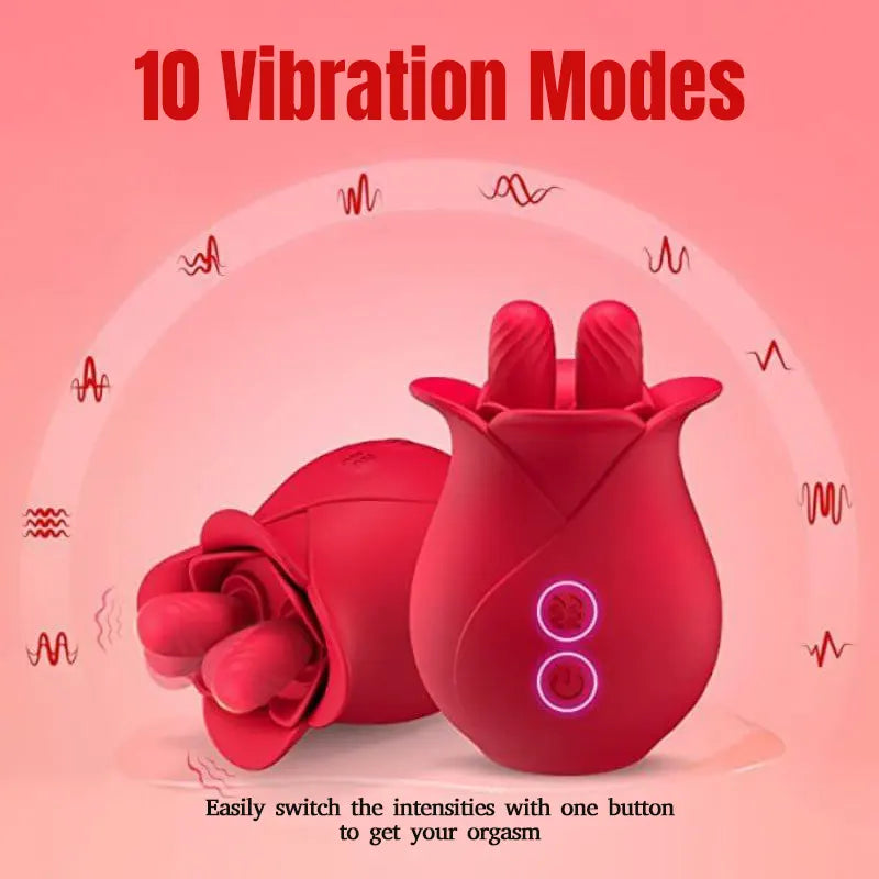 Rose Sensation Vibrator - 10 Vibration Modes