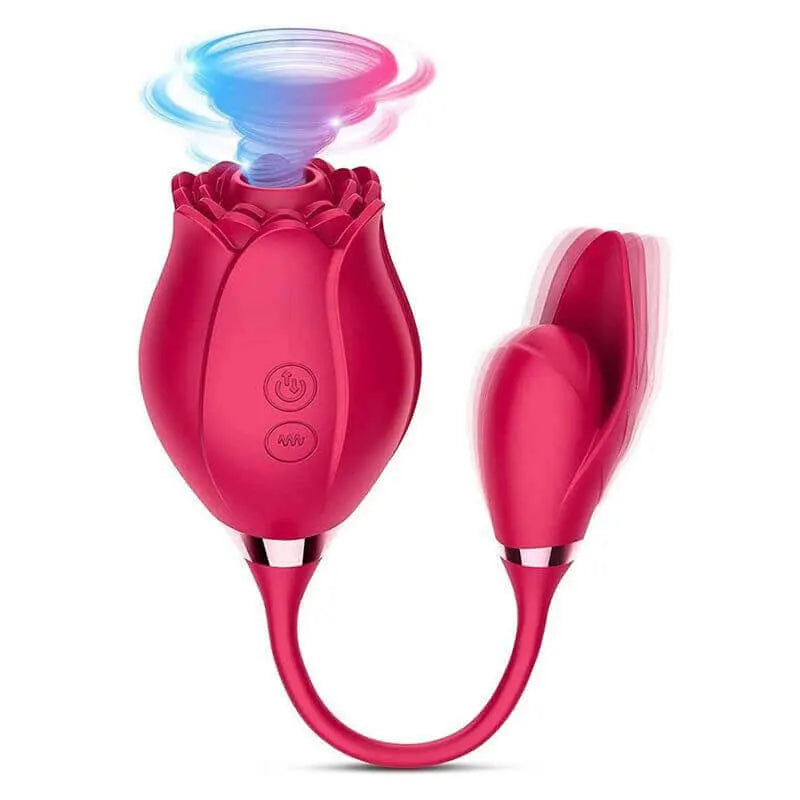 Rose Toy Deluxe 2-in-1 Vibrator