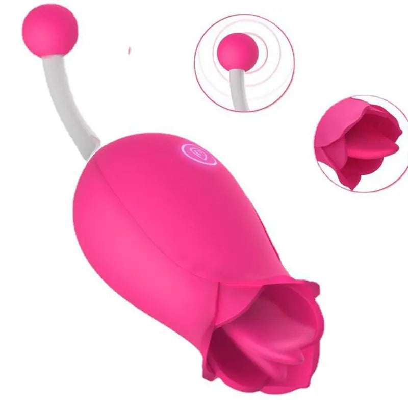 Dual Motor Rose Clitoral Vibrator