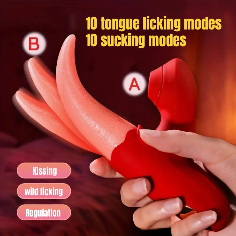 Rose Tongue 360° Stimulating Vibrator