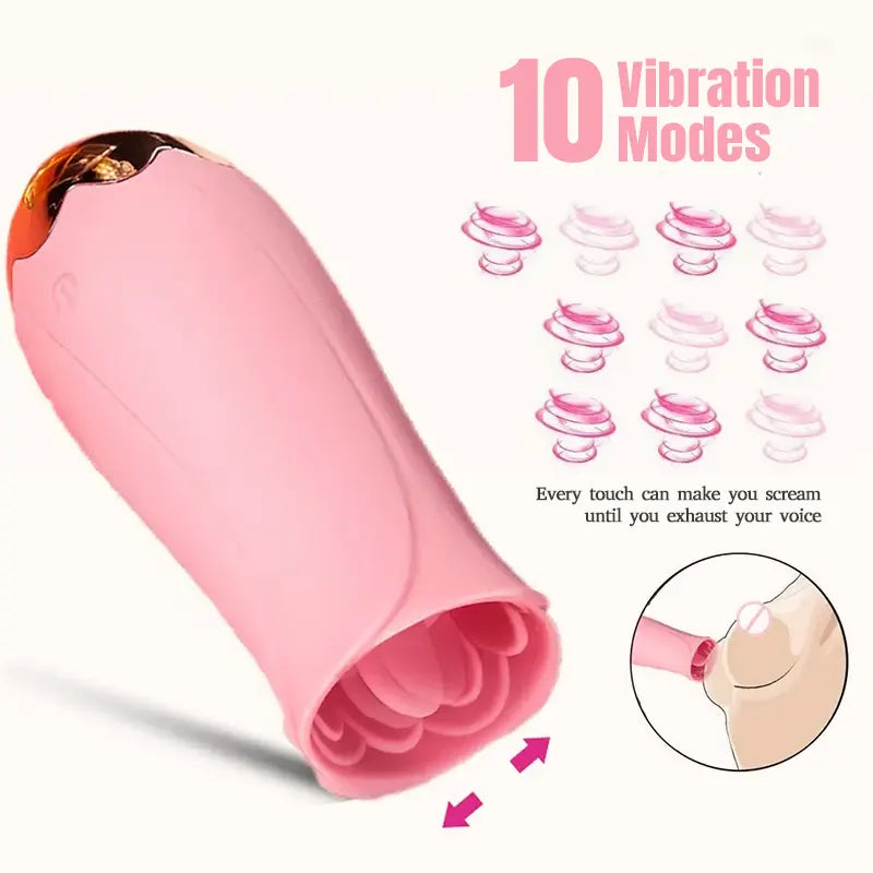 Rose Tongue Pleasure Suction Toy