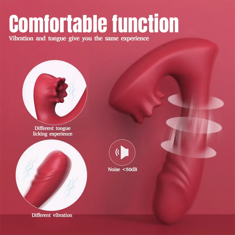 Licking Vibrator with Adjustable Modes