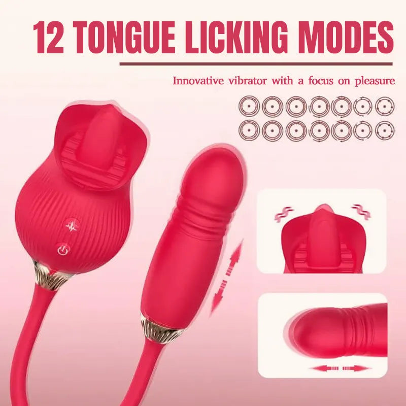 The Rose Toy - 12 Tongue Licking Modes