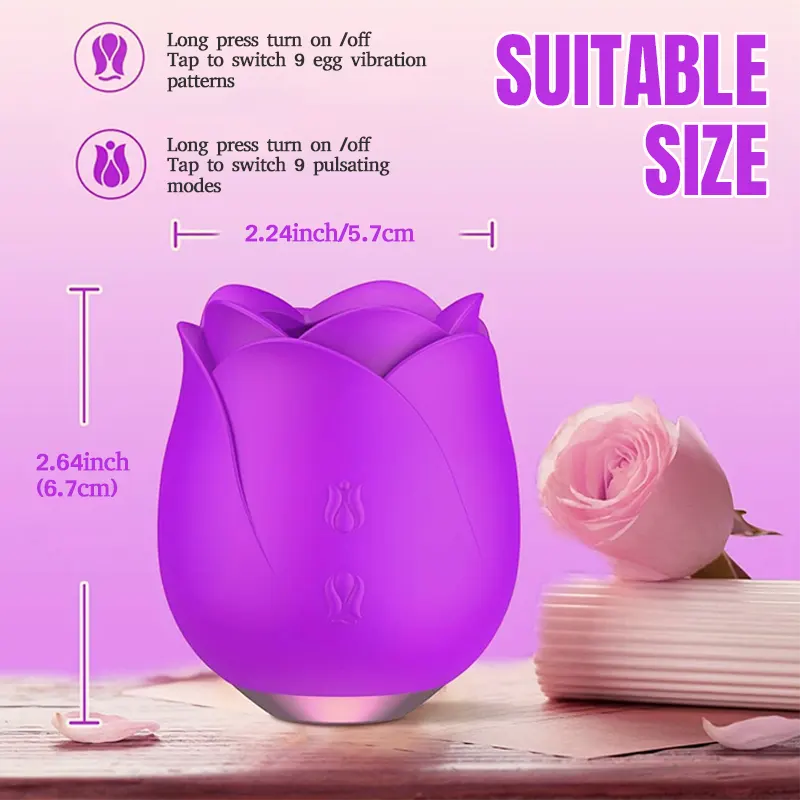 Rose Petal Vibrator for Women 