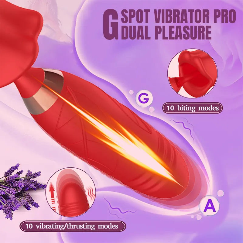 Telescopic Sucking G-Spot Vibrator