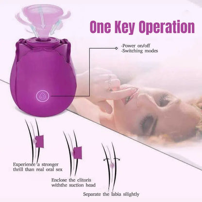 Purple Rose Clitoral Vibrator