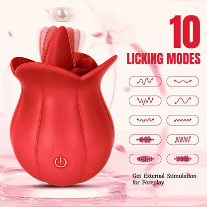 10-Mode Rose Licking Vibrator