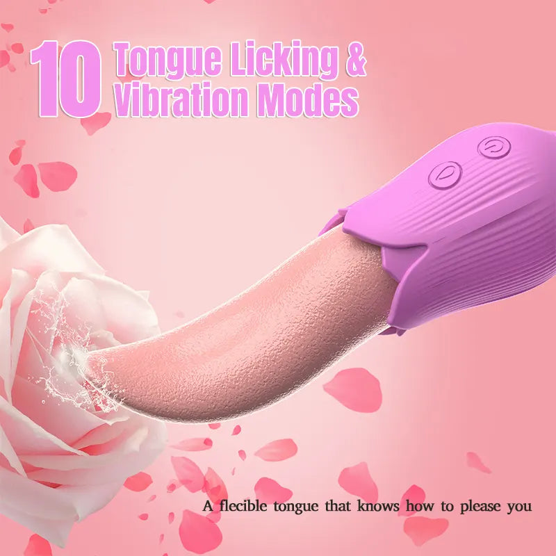 Dual Egg Tongue Licking Vibrator