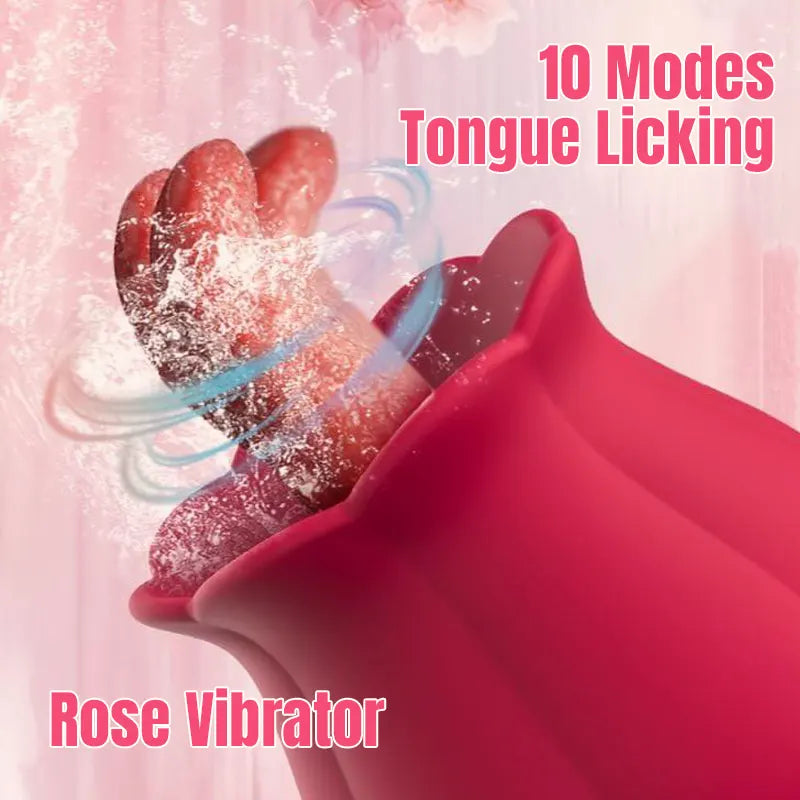 Rose Licking Vibrator | 10 Vibration Modes