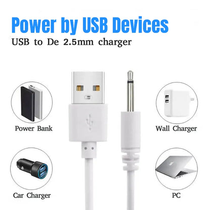 USB to DC 2.5mm Charging Cable for Rose Toy