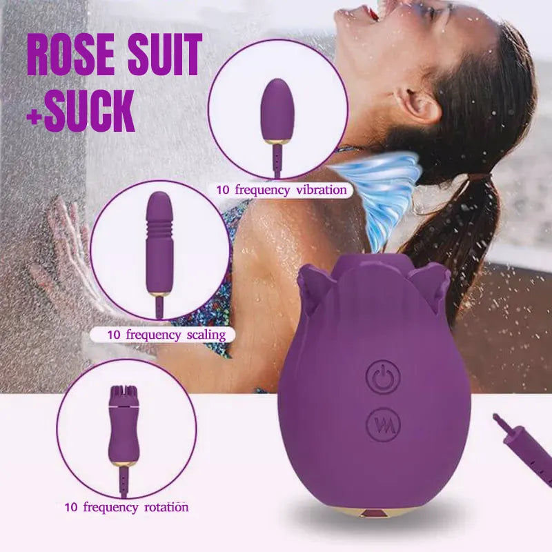 4-in-1 Rose Pleasure Toy