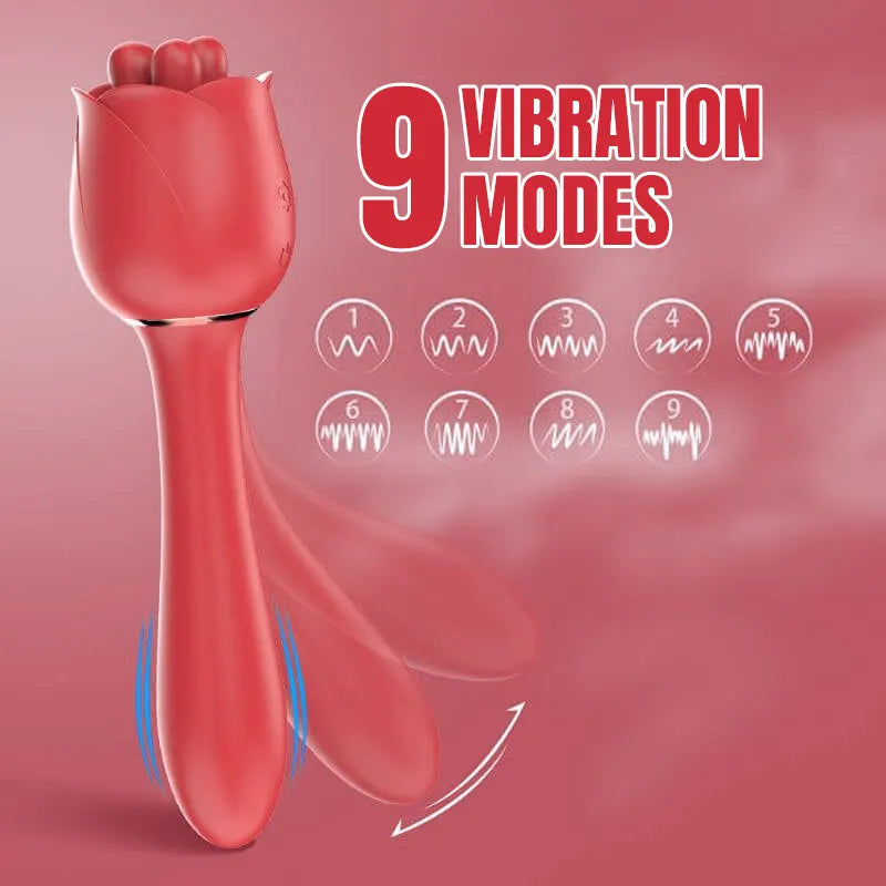 Rose Wand Vibrator for Women - IPX7