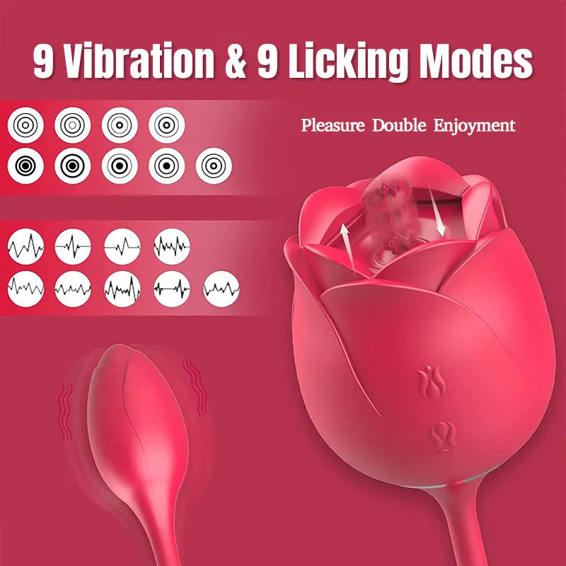 3-in-1 Rose Vibrator Toy