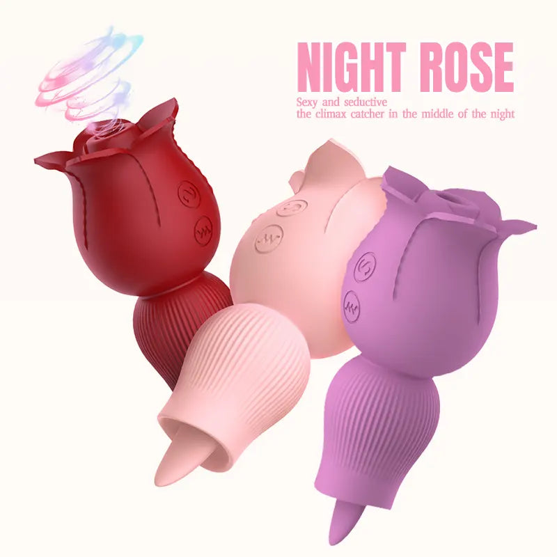 2-in-1 Rose Oral Vibrator