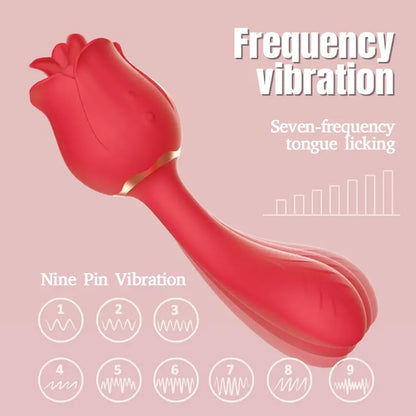 Rose 2-in-1 Vibrator for Women