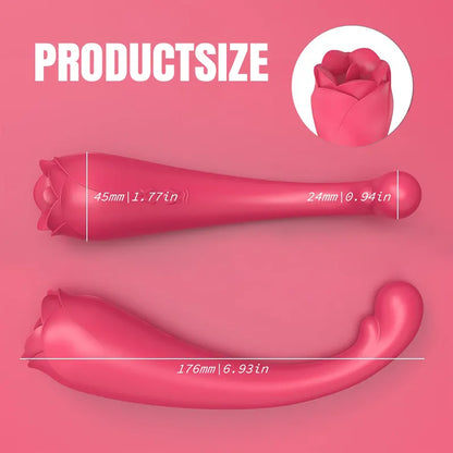 Dual Rose Tongue Vibrator