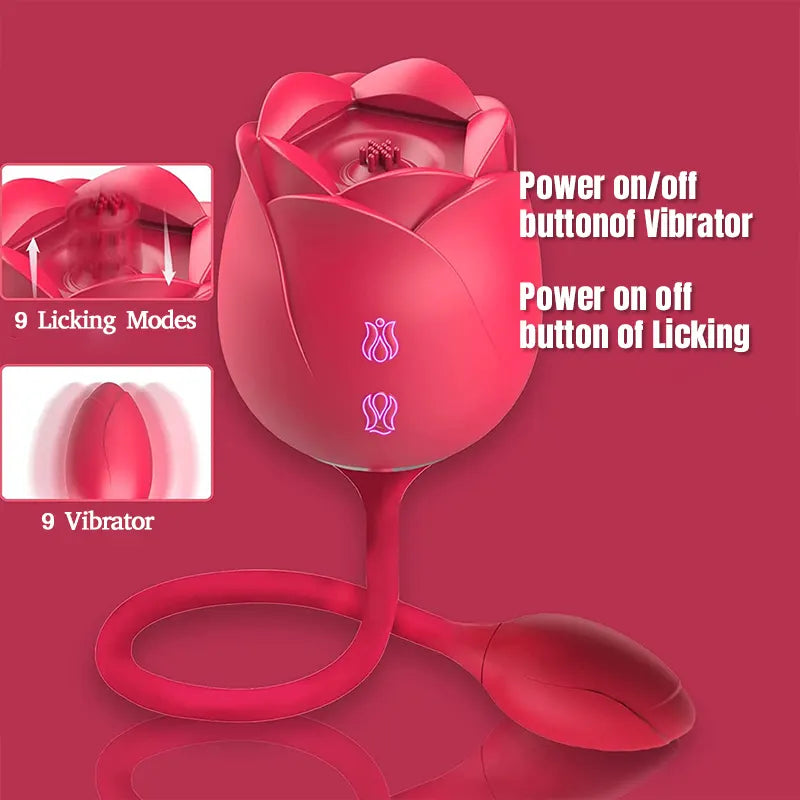 3-in-1 Rose Vibrator Toy