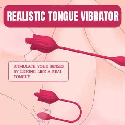 Rose-Lick Dual-Head Tongue Stimulator