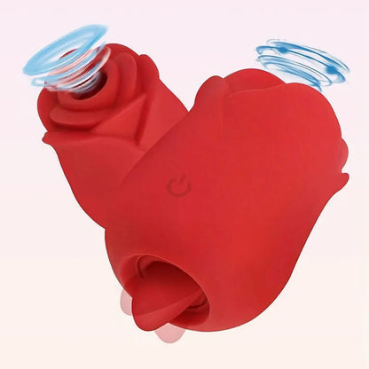 Rose Vibrator with Whirlwind &amp; Sucking Functions