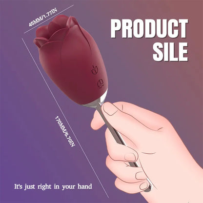 Rose Wand Tongue Vibrator