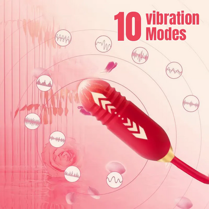 Rose 3-in-1 Vibrator &amp; Stimulator