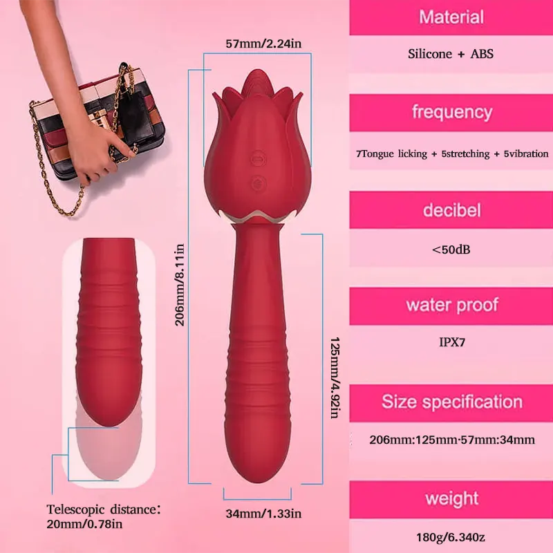 Rose Tongue Licking Wand