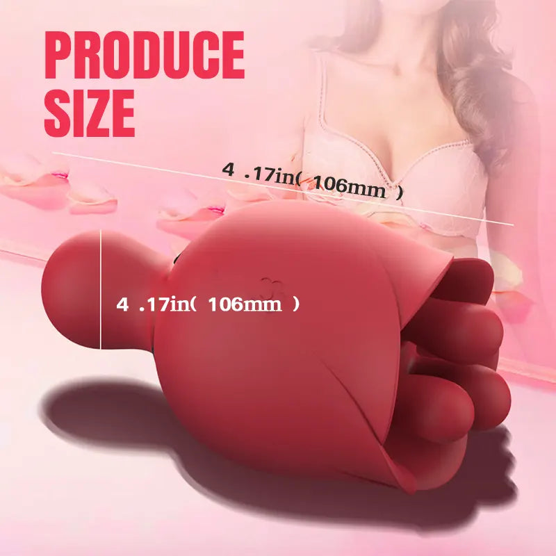 Dual Stimulation Rose Vibrator