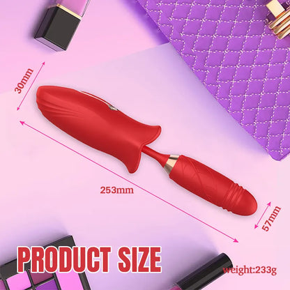 Telescopic Sucking G-Spot Vibrator