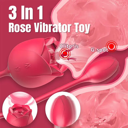 3-in-1 Rose Vibrator Toy