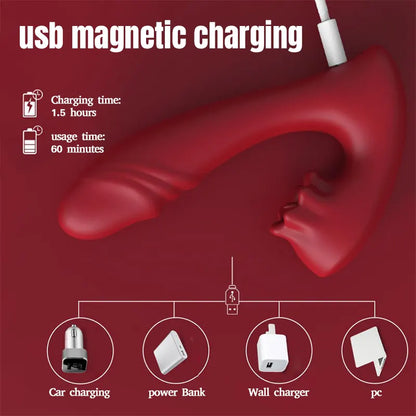 Licking Vibrator with Adjustable Modes