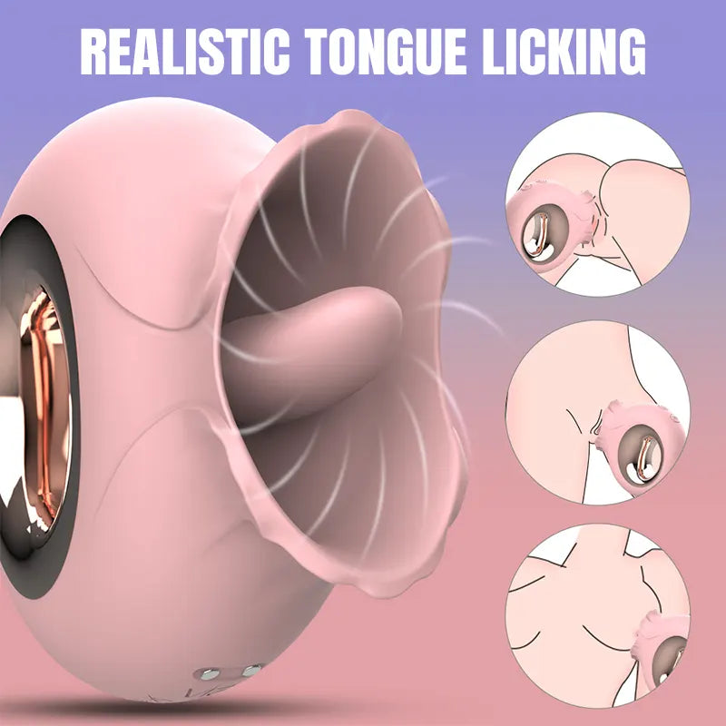 Sensual Rose Licking Vibrator