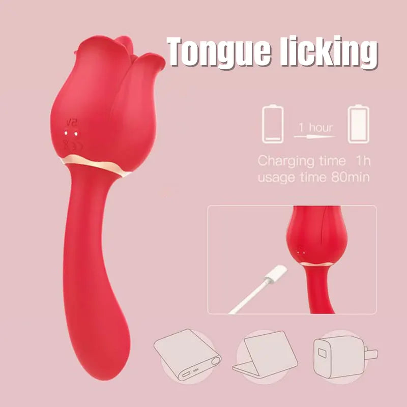 Rose 2-in-1 Vibrator for Women