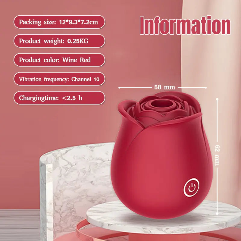 Red Rose Clitoral Suction Toy