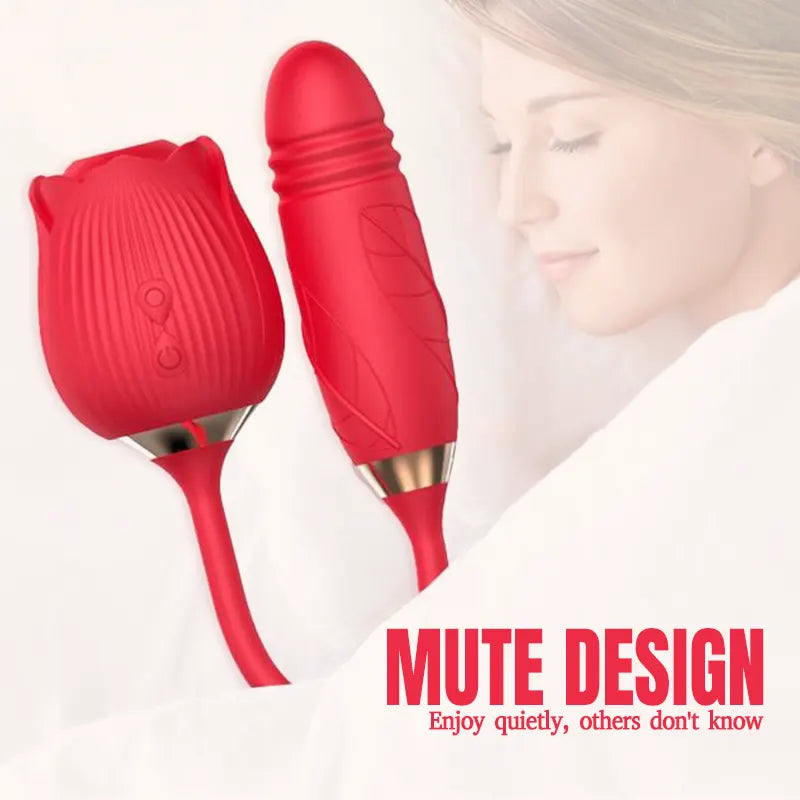 10-Speed Rose Vibrator &amp; Suction