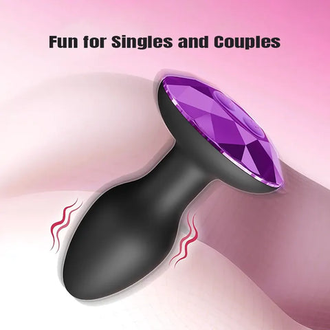 Purple Diamond Anal Vibrator