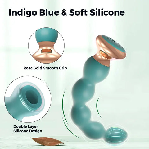 Remote-Controlled Indigo Anal Beads