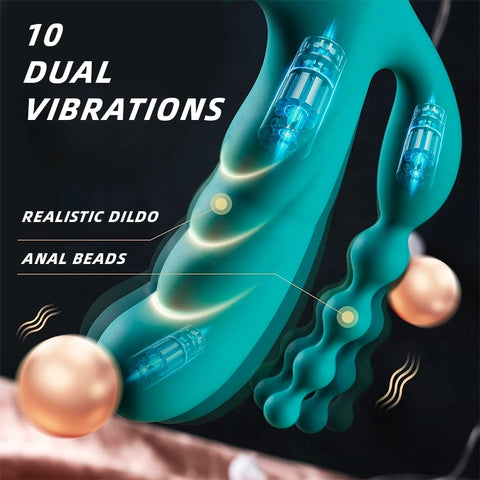 Triple Action Heated Rabbit Vibrator