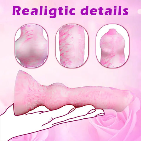 Pink Knot Fantasy Dildo for Beginners