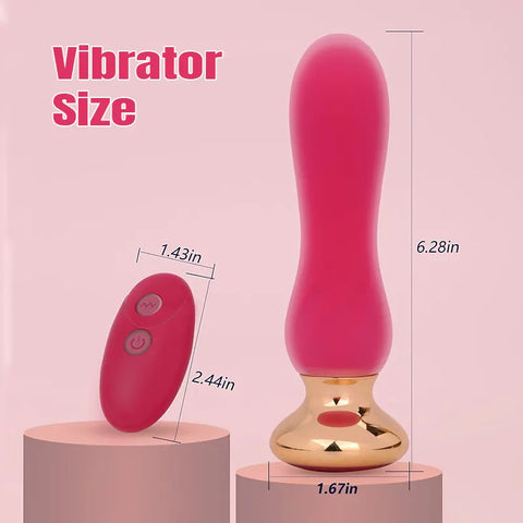Vibrating Silicone G-Spot Butt Plug