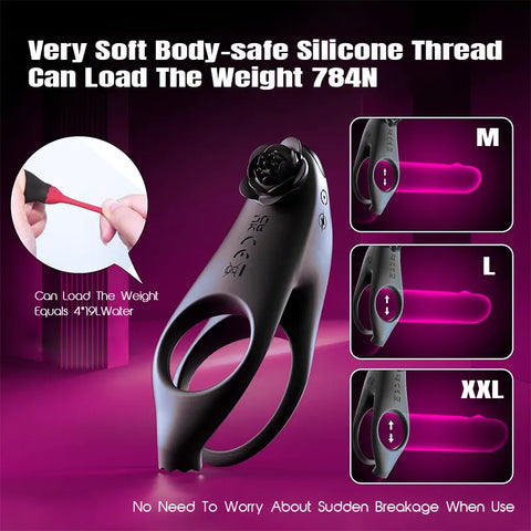 Remote-Controlled Dual Vibrating Ring