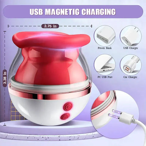 Rose Suction and Tongue Vibrator