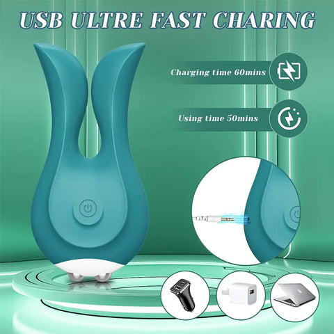 Dual Vibration Rabbit Nipple Teaser