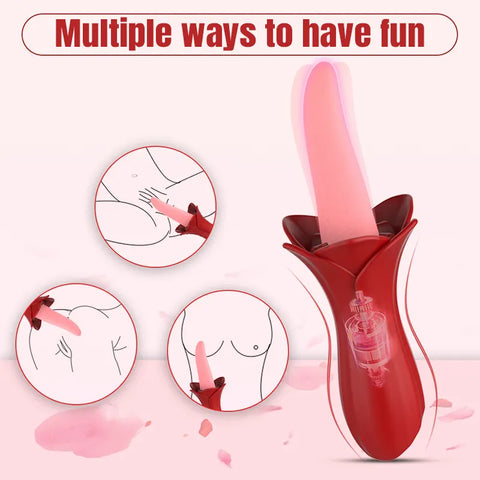 Tongue-Like Vibrator for Intimate Pleasure