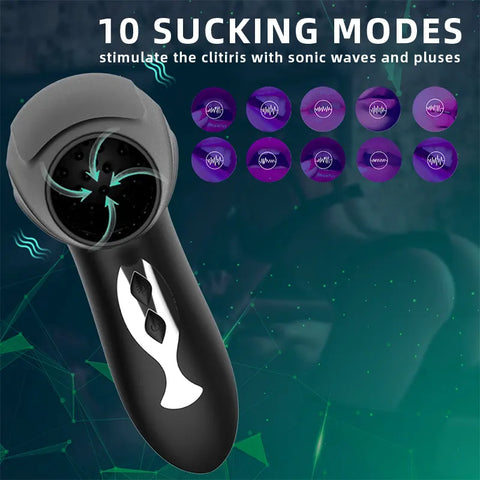 Vibrating Suction Stroke Masturbator Cup